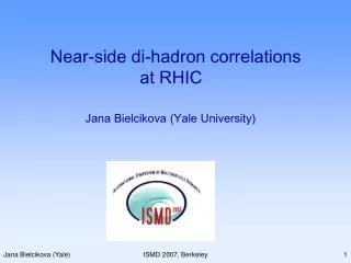 Near-side di-hadron correlations at RHIC