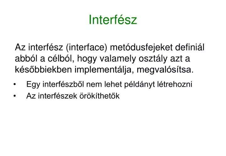 interf sz