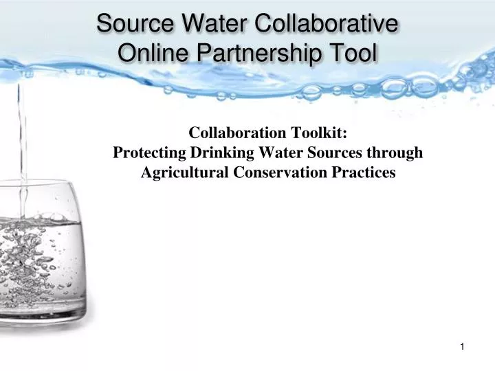 source water collaborative online partnership tool