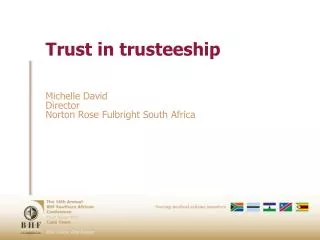 Trust in trusteeship