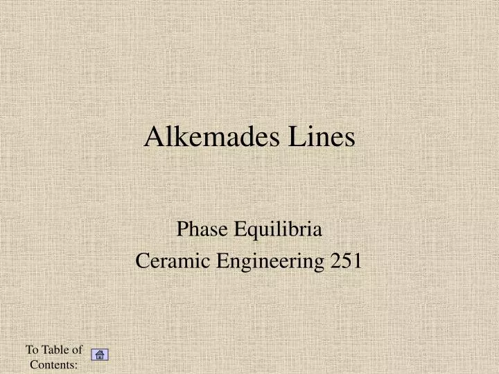 alkemades lines