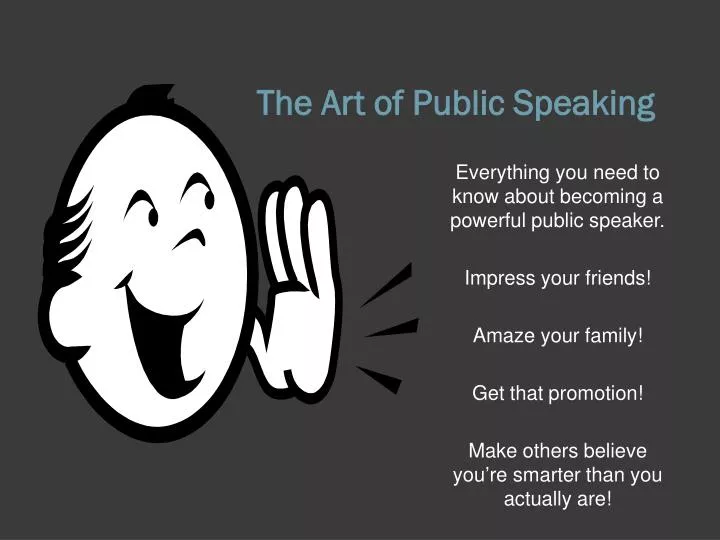 the art of public speaking