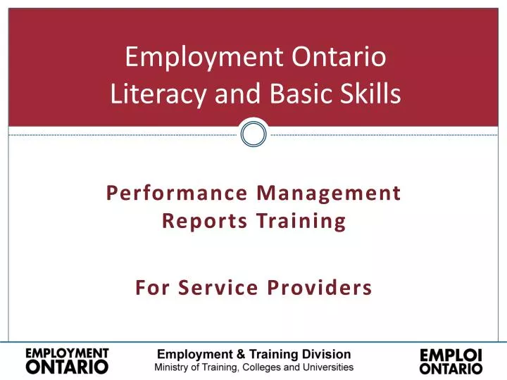 employment ontario literacy and basic skills