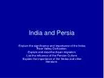 India and Persia - slide 1