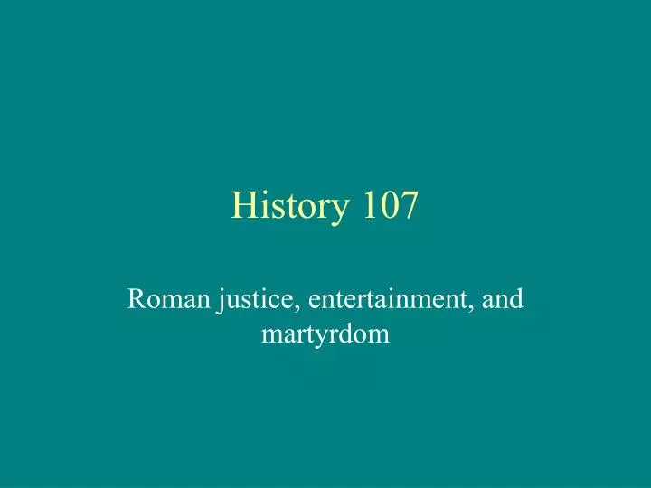 history 107