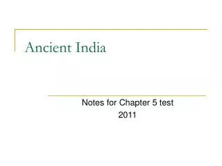 Ancient India