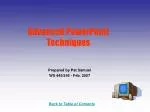 Advanced PowerPoint Techniques - slide 1