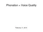 Exploring Phonation: Voice Quality and Larynx Mechanics - slide 1
