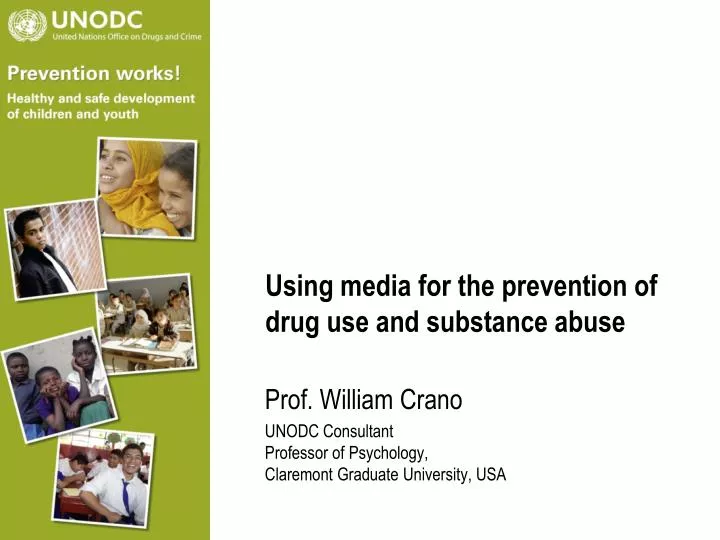 using media for the prevention of drug use and substance abuse