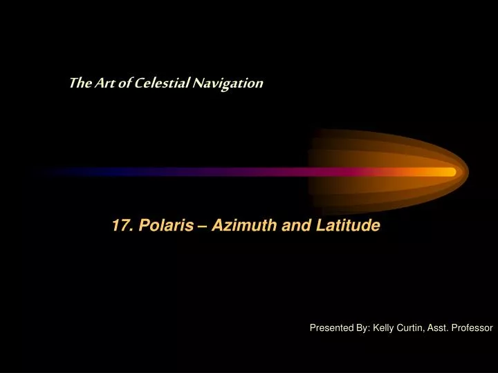 17 polaris azimuth and latitude