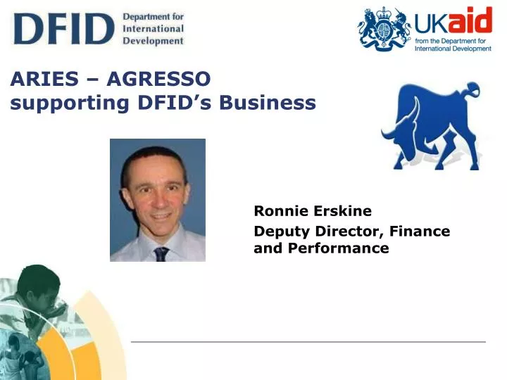 aries agresso supporting dfid s business