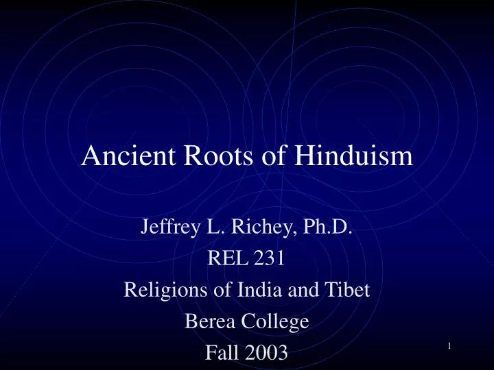 ancient roots of hinduism