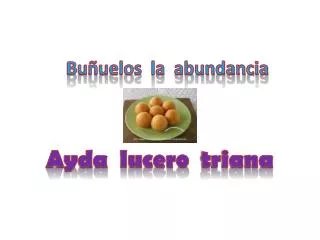 bu uelos la abundancia