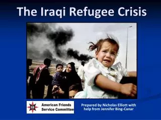 The Iraqi Refugee Crisis