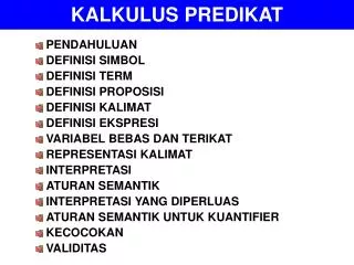 kalkulus predikat