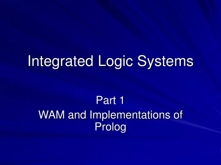 integrated logic systems