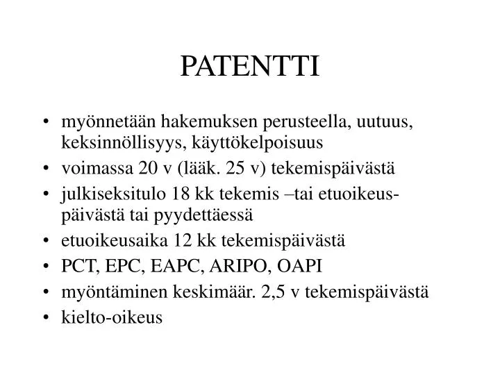 patentti