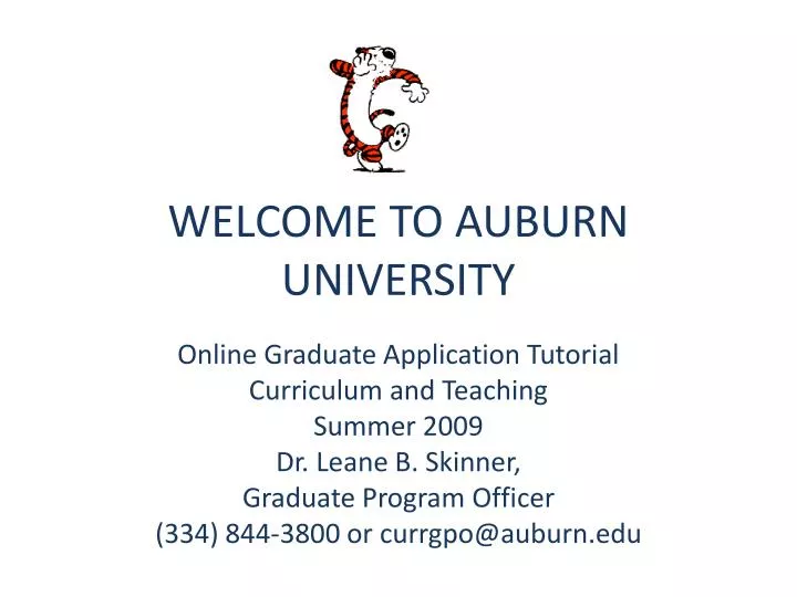 welcome to auburn university
