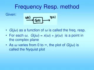 Frequency Resp. method