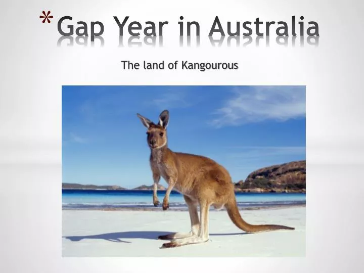 gap year in australia