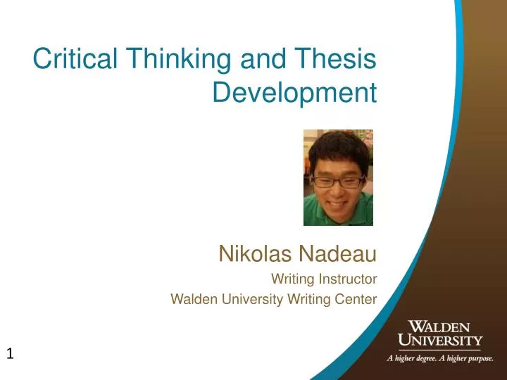 critical thinking and thesis development