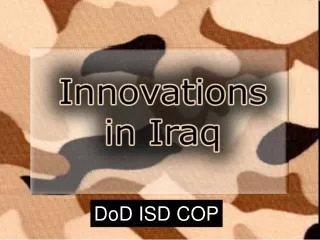 DoD ISD COP