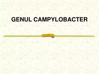 genul campylobacter