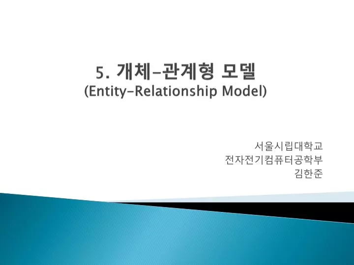 5 entity relationship model