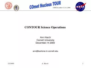 CONTOUR Science Operations