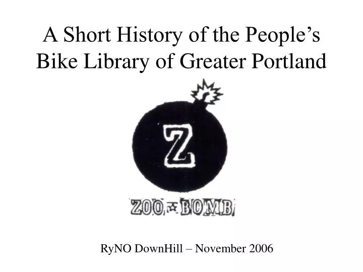 a short history of the people s bike library of greater portland
