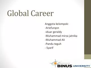 global career
