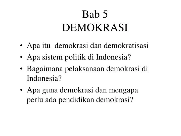 bab 5 demokrasi