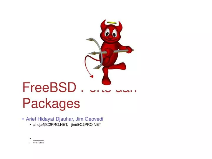 freebsd ports dan packages