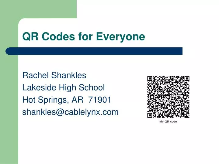 qr codes for everyone