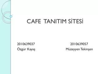 cafe tanitim s tes