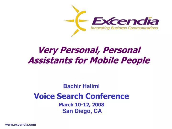 very personal personal assistants for mobile people