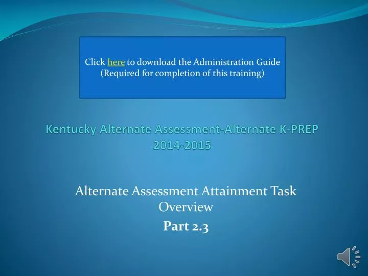 kentucky alternate assessment alternate k prep 2014 2015