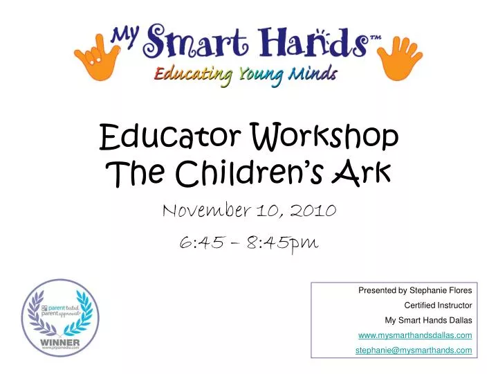 educator workshop the children s ark