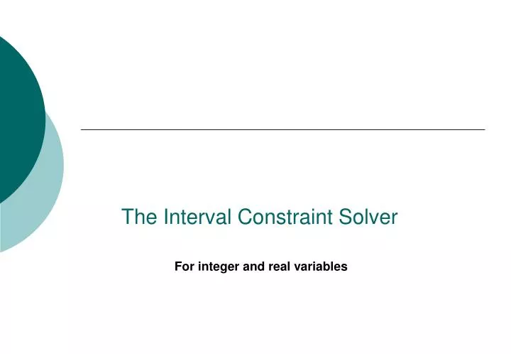 the interval constraint solver