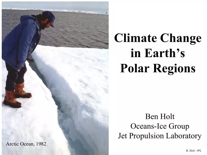 climate change in earth s polar regions
