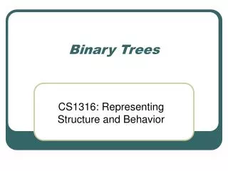 Binary Trees