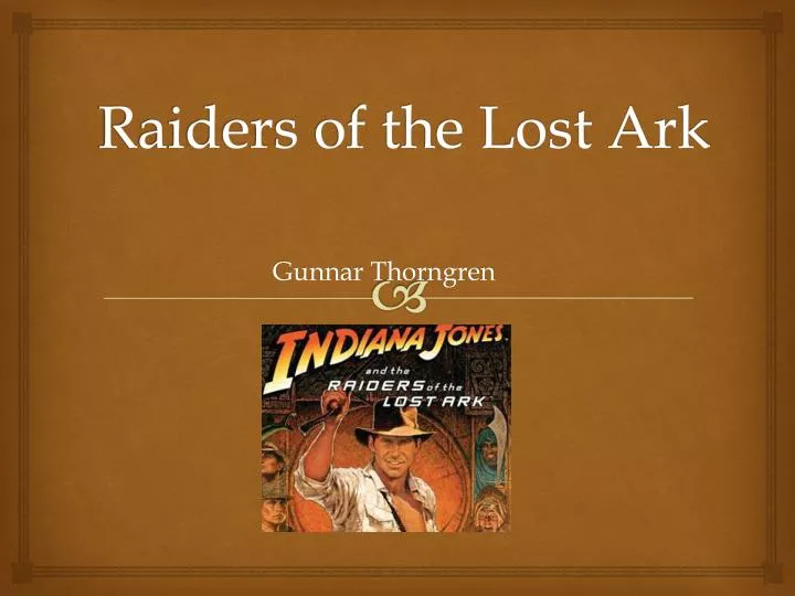 raiders of the lost ark