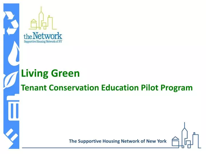 living green tenant conservation education pilot program