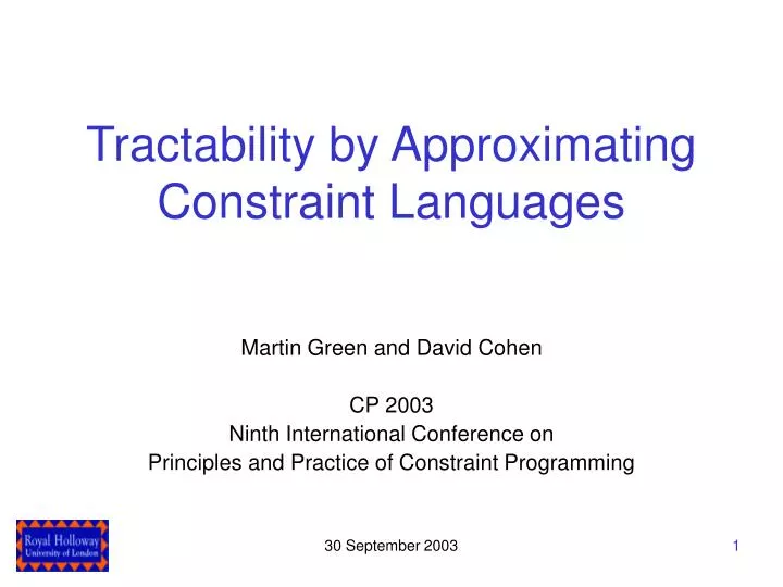 tractability by approximating constraint languages