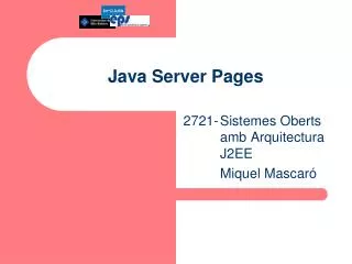 java server pages