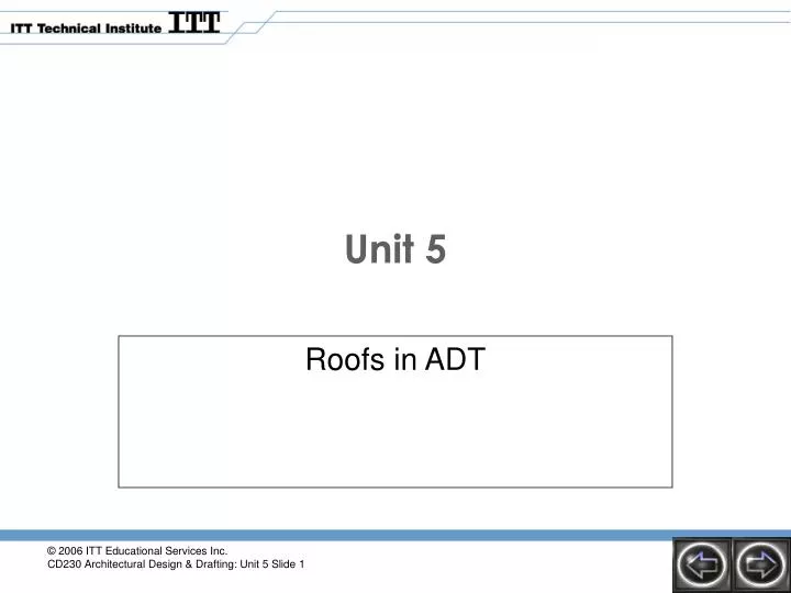 roofs in adt