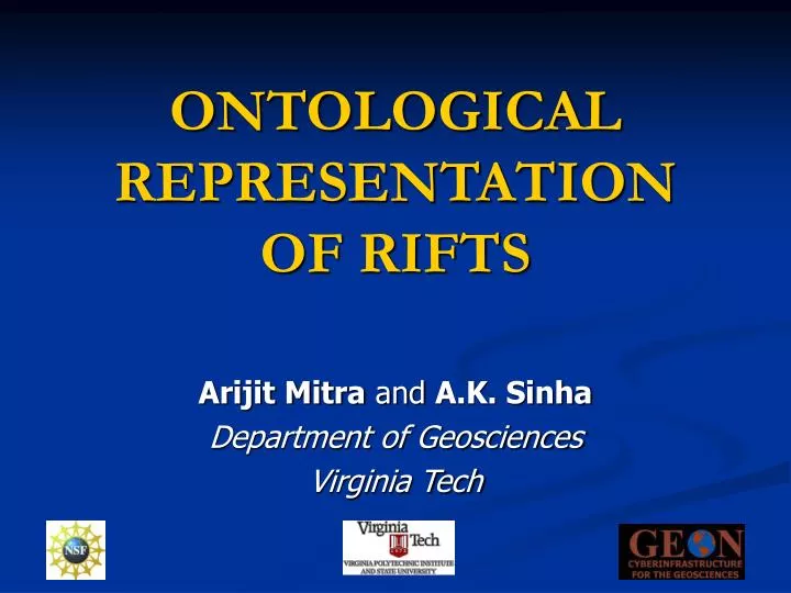 ontological representation of rifts