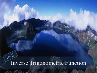 inverse trigonometric function