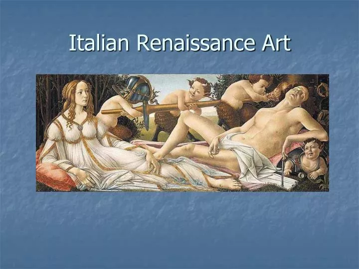 italian renaissance art