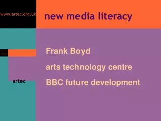 new media literacy